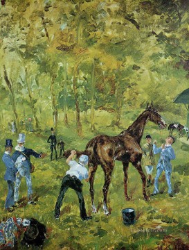  Lautrec Oil Painting - souvenir of auteuil 1881 Toulouse Lautrec Henri de